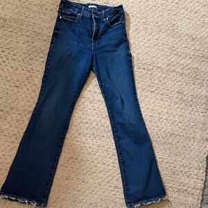 Good American Dark Blue Boot Cut Jeans